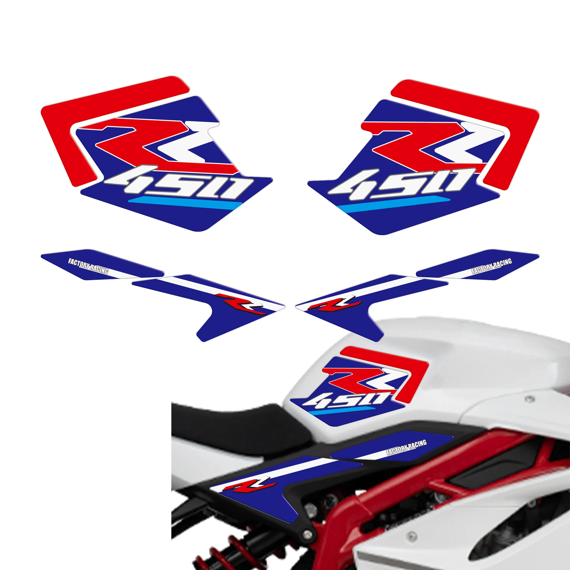 3D Motorcycle Fuel Tank Decals Anti-Scratch Gel Stickers Body Fairing Decor Accessories for kove 450RR Sport Bike2023-