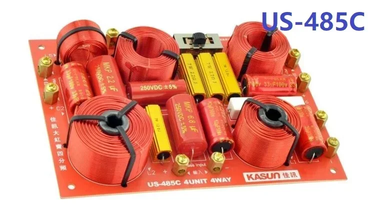 Kasun-سماعات عالية الجودة ، كروس أوفر الصوتي ، نقطة تردد متقاطعة ، 4 اتجاهات ، US-485C ، 380 هرتز ، 850 هرتز ، 4600 هرتز ، 1 قطعة