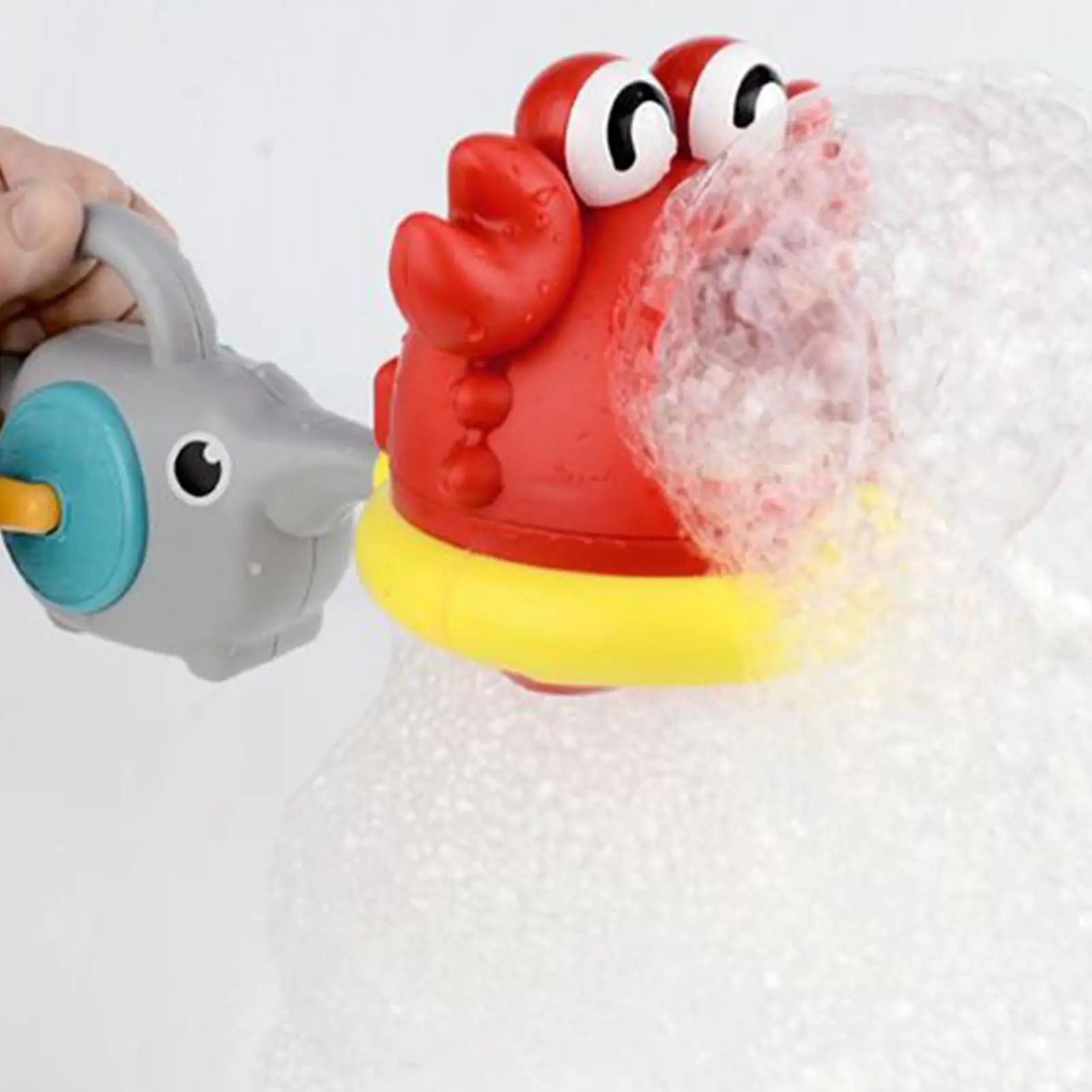 آلة فقاعة حوض الاستحمام كراب القرش صانع فقاعات الاستحمام لألعاب استحمام الطفل التفاعلية لقضاء العطلات للأطفال في الحمام وأعياد الميلاد والرعاية النهارية