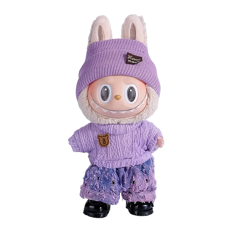 Pour les accessoires Labubu série de fête assise grille de robe classique pour tenue Labubu cadeau pour enfant vêtements Labubu vêtements labubu