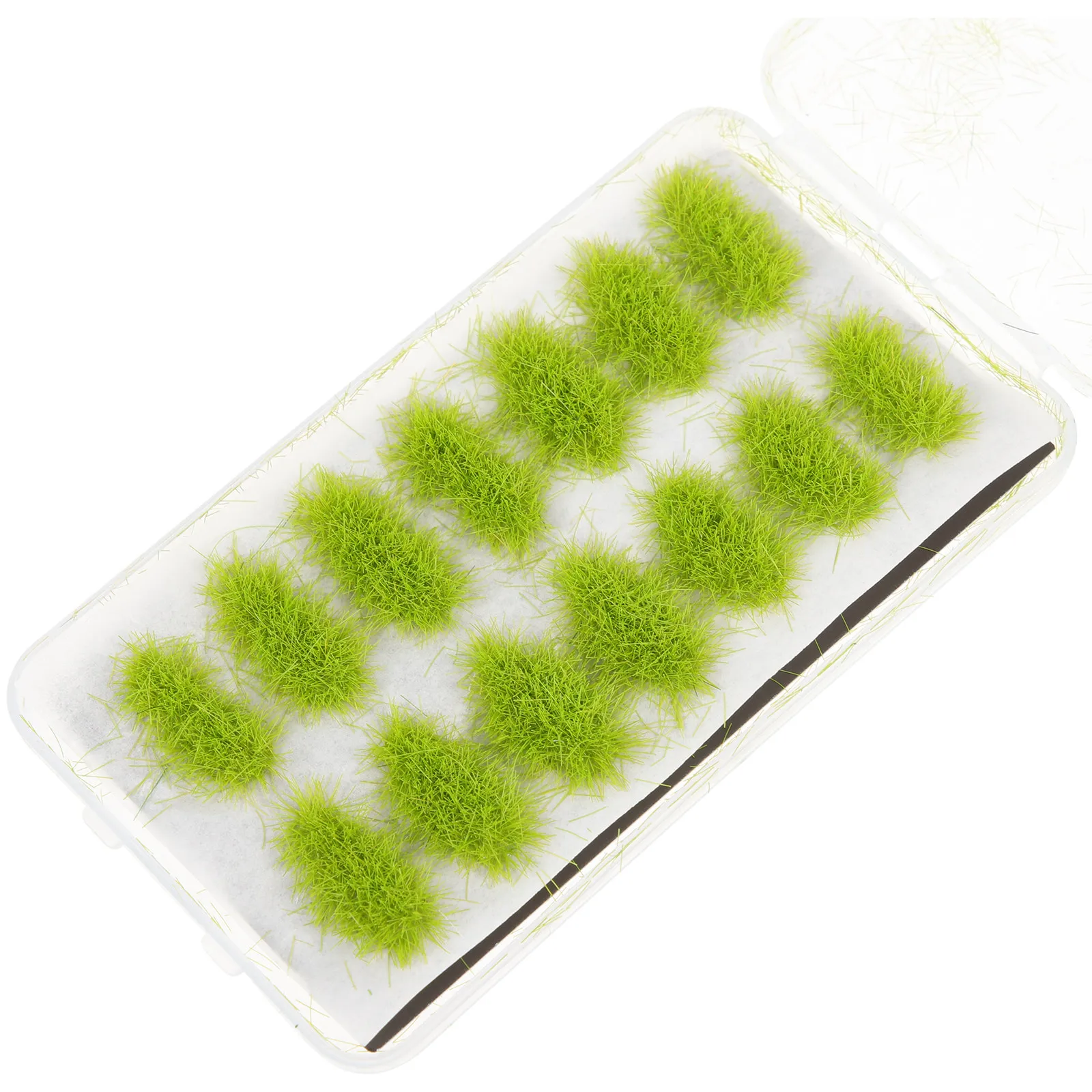 

Simulated Grass Cluster Lightweight Plastic Bright Color Sand Table DIY Landscape Decor for Miniature Garden Train Railway