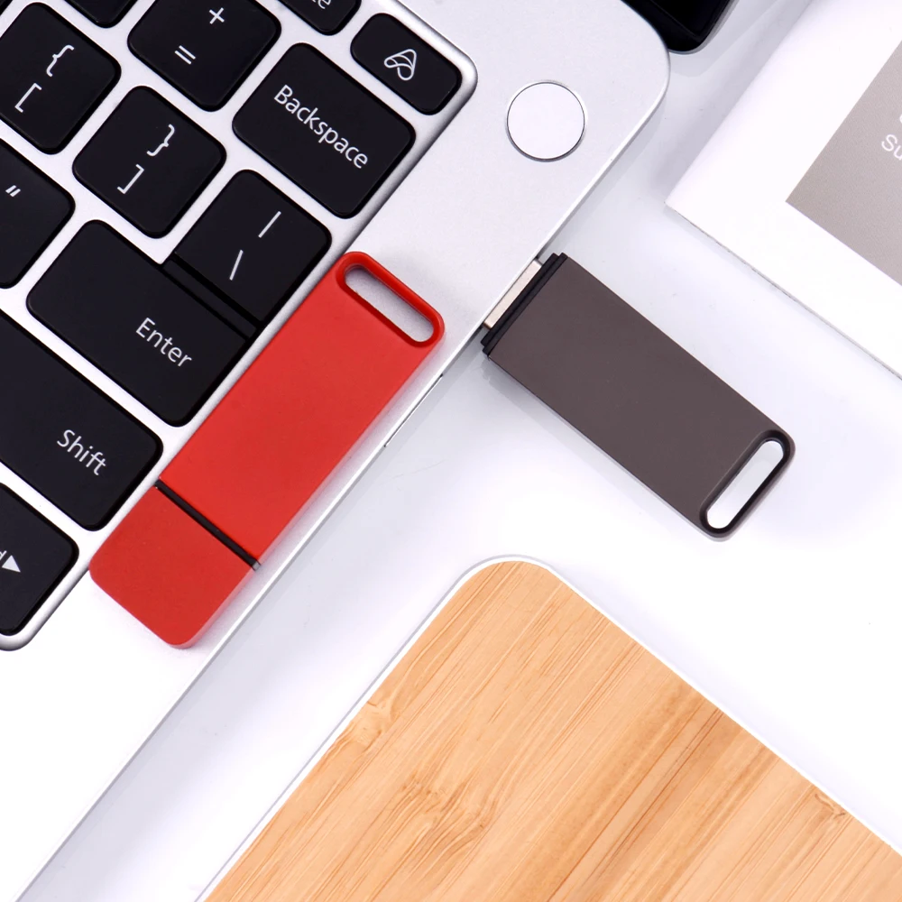 Business gift Metal USB 2.0 Flash Drives 128GB 64GB Waterproof Pen drive 32GB16GB 8GB 4GB Memory stick Black U disk for Computer