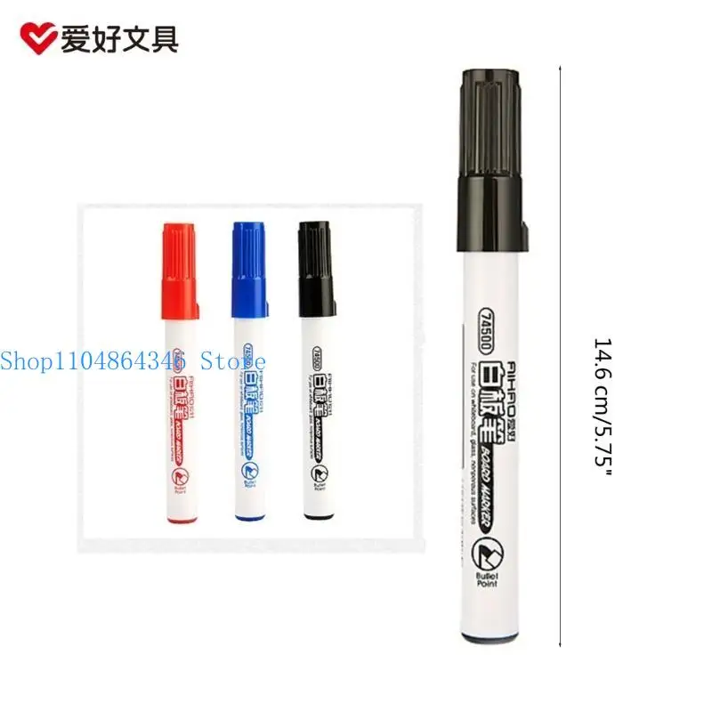 Маркеры с белой доской 5ASD, 3 разных цвето