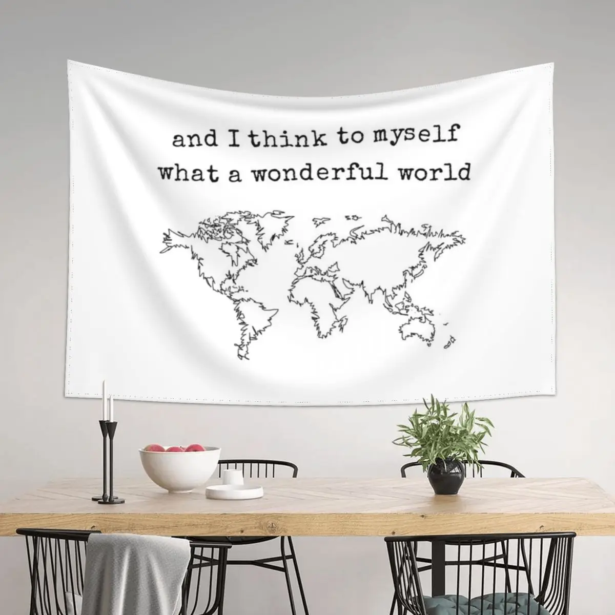 

Wonderful World Tapestry Room Decor Aesthetic Home Supplies Home And Comfort Decor Tapestry