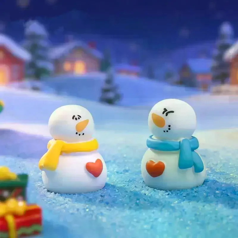 Mini Christmas Resin Figurine Set With Santa Snowman Designs Perfect For Desktop Decor Micro Landscape Holiday Ornaments