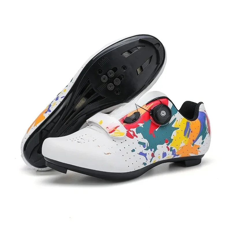 

Professional unisex bicycle shoes hard-soled breathable road bicycle shoelaces lock parts