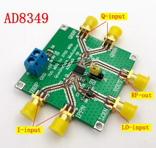 AD8349 Quadrature Modulation Module 700 MHz to 2.7 GHz I Q Modulator Series Module