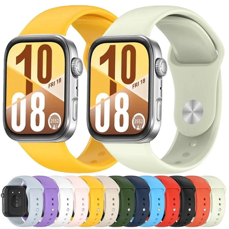 حزام سيليكون لساعة Huawei Watch Fit 4/3 سوار ملحقات الساعة الذكية سوار معصم بديل لساعة Huawei Watch Fit 4 pro Correa