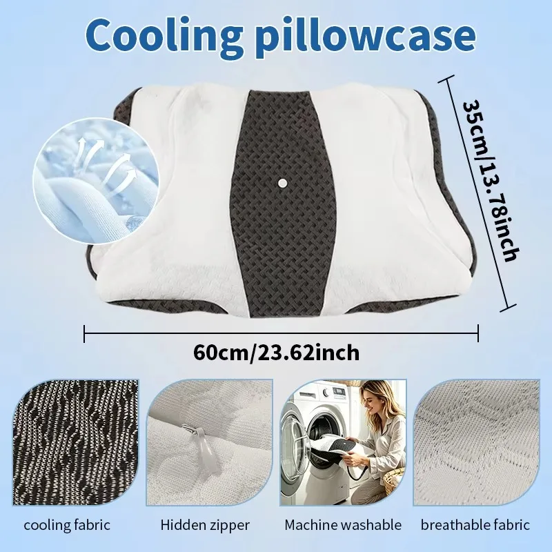 Ergonomic Butterfly Memory Neck Pillow 3-Point Support for Head Neck & Shoulders Removable Washable Cover Ideal for Comfort And