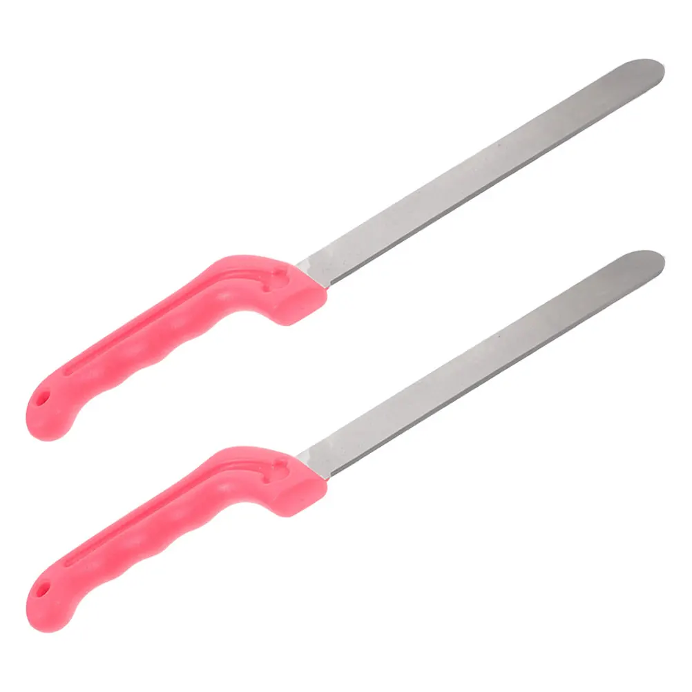 

2pcs Floral Foam Cutter Tool Stainless Steel Durable Florist Knife Flower Mud Cutting With Plastic Handle Portable Ergonomic