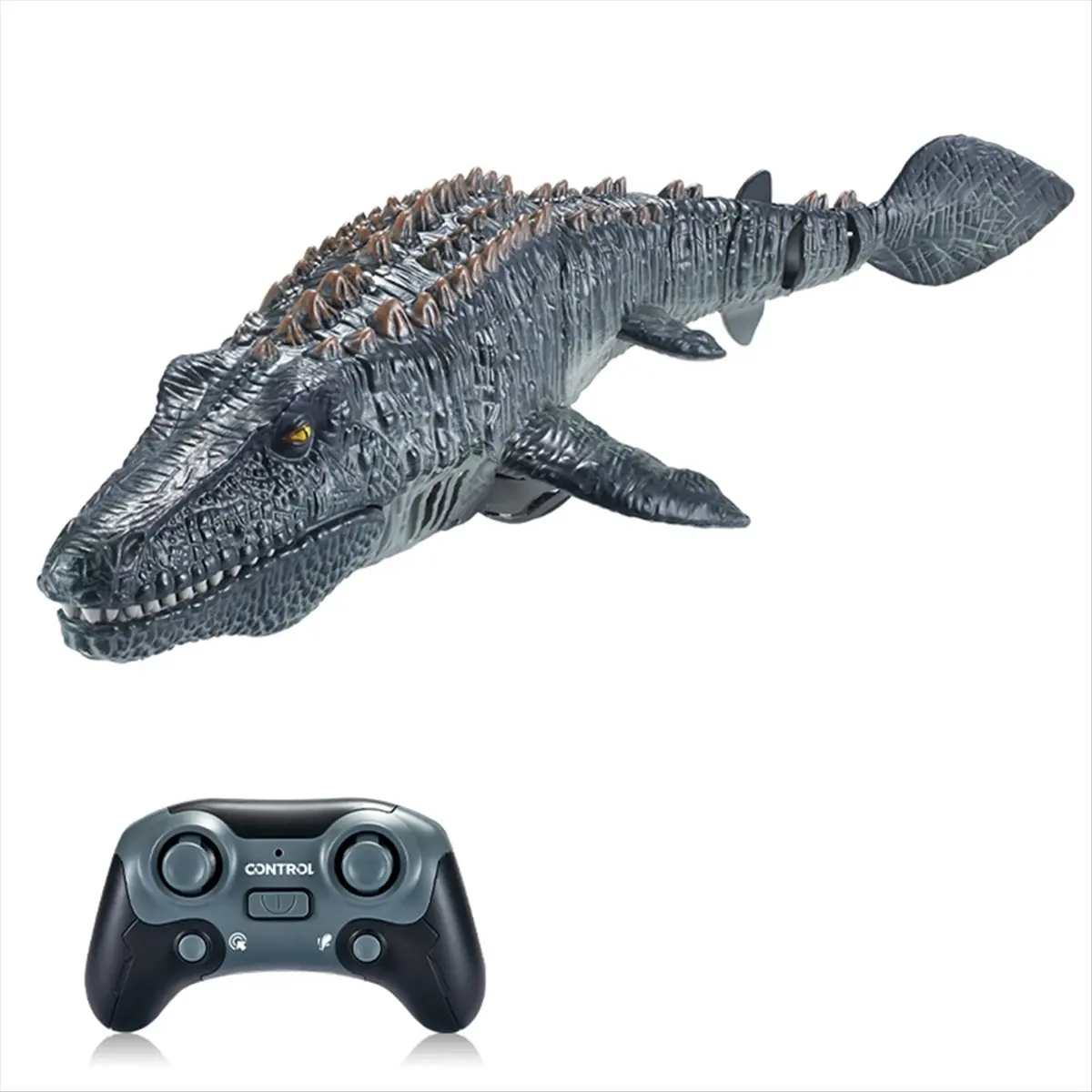 B21B 2.4GHz Rc Dinosaur Toys Remote Control Boat Waterproof Swimming Pool Lake Bathroom Spray Kids Toys for Boys Gift