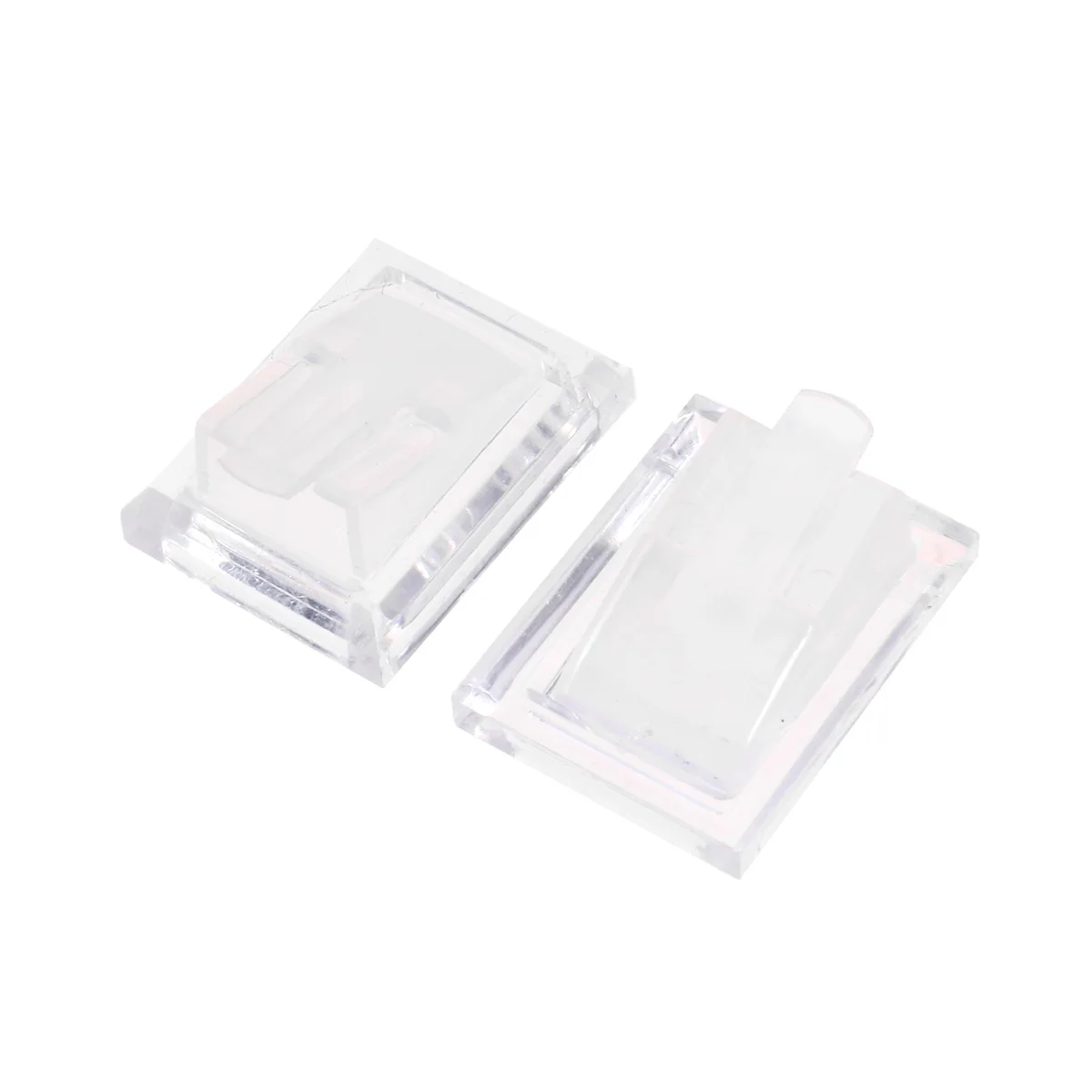 

5 Pcs Wedding Ring Display Stand Show Rack Holder Transparent White Cubic Earrings