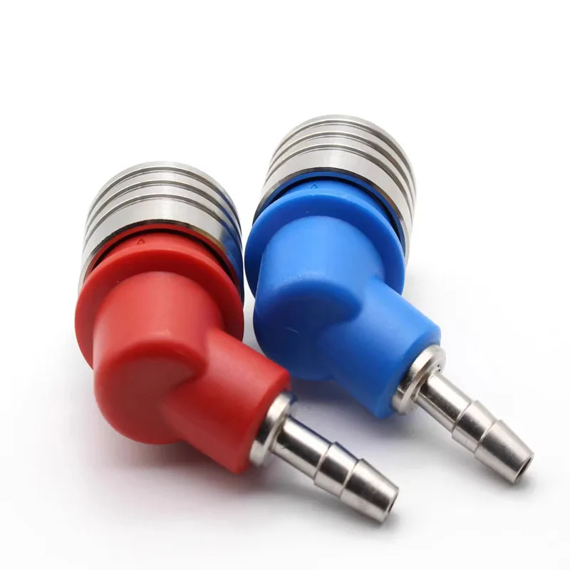 Hemodialysis Machine Accessories Red and Blue Quick Connectors Flush Bridge Bypass Connectors