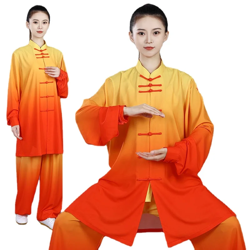 High Quality Tai Chi Uniform Taiji Kung Fu Uniforms Chinese Traditional Clothing Shaolin Wushu Morning Exercise Costumes V3057