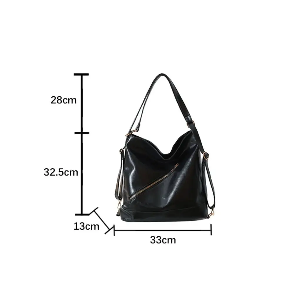 Women Fashion Leather Backpack Unisex Vintage School Bag Girl Multifunctional Handbag Shoulder Bag Casual Travel Backpacks