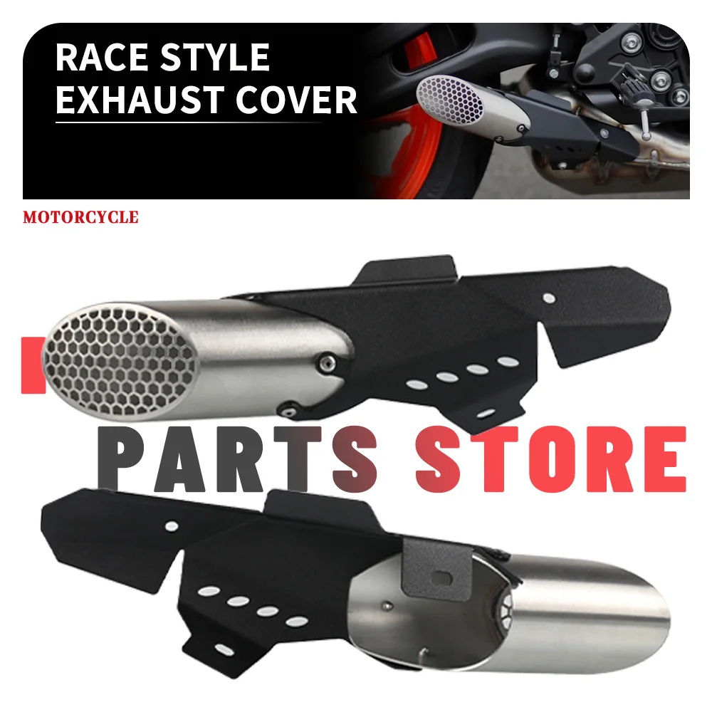 

2024 2025 New Original FOR YAMAHA MT-07 2021 MT07 MT 07 Motorcycle CNC Exhaust Cover Protection Exhaust Pipe Aluminium+Stainless