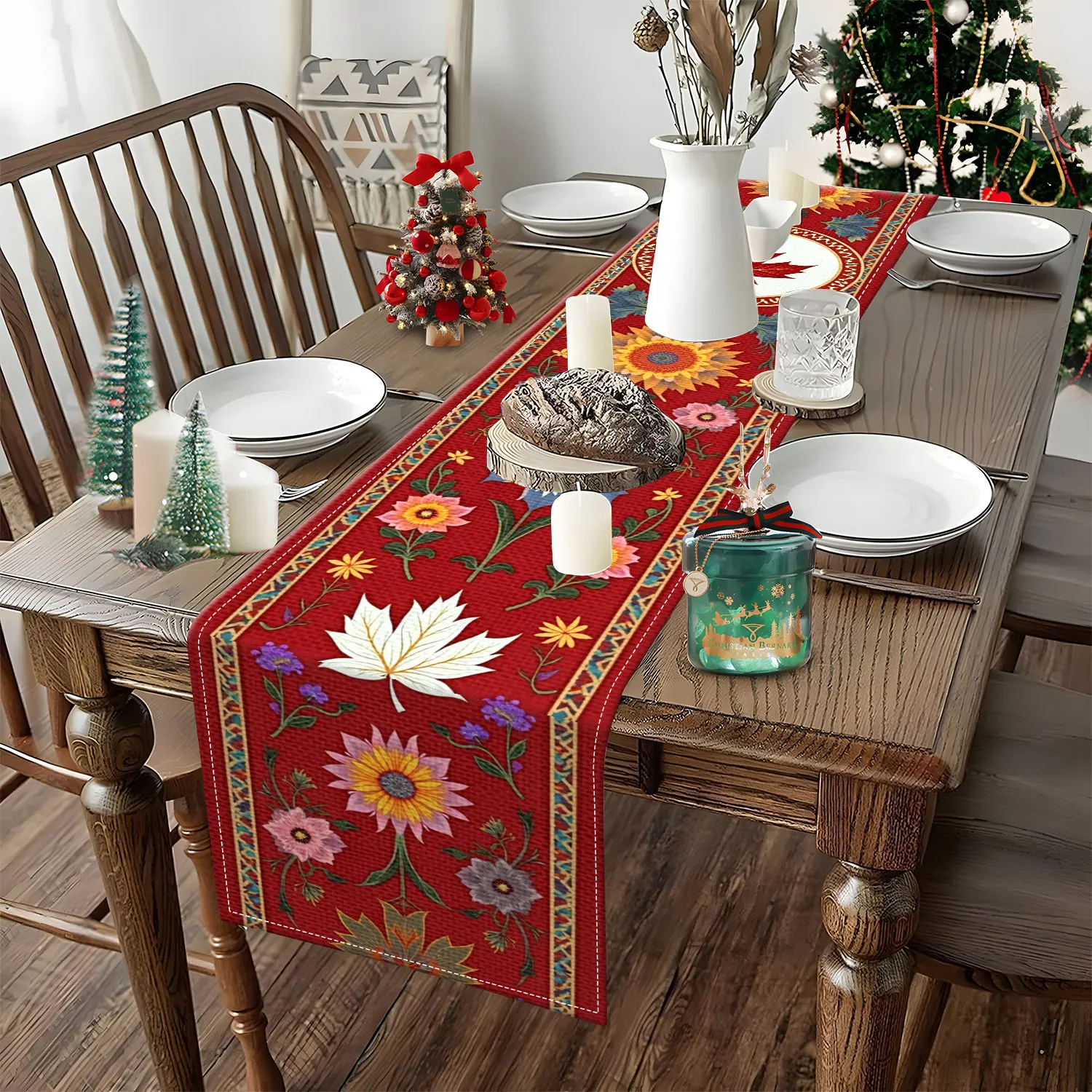 قطعة واحدة من مفرش طاولة بطابع - مراجعة Home Decor Canada وسعره