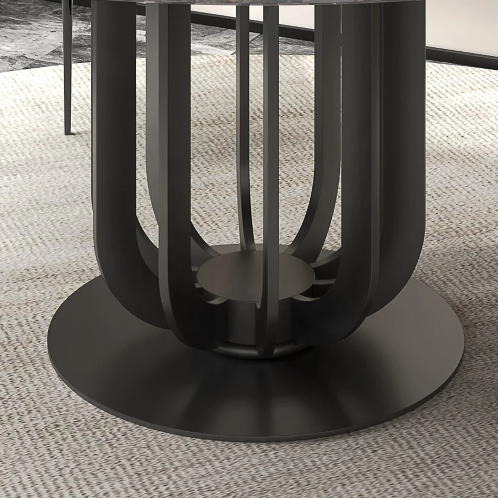 قاعدة طاولة أوروبية رائعة، قفص العصافير على شكل حرف O، قاعدة أثاث بقاعدة مستديرة، أرجل طاولة الطعام، إطار معدني