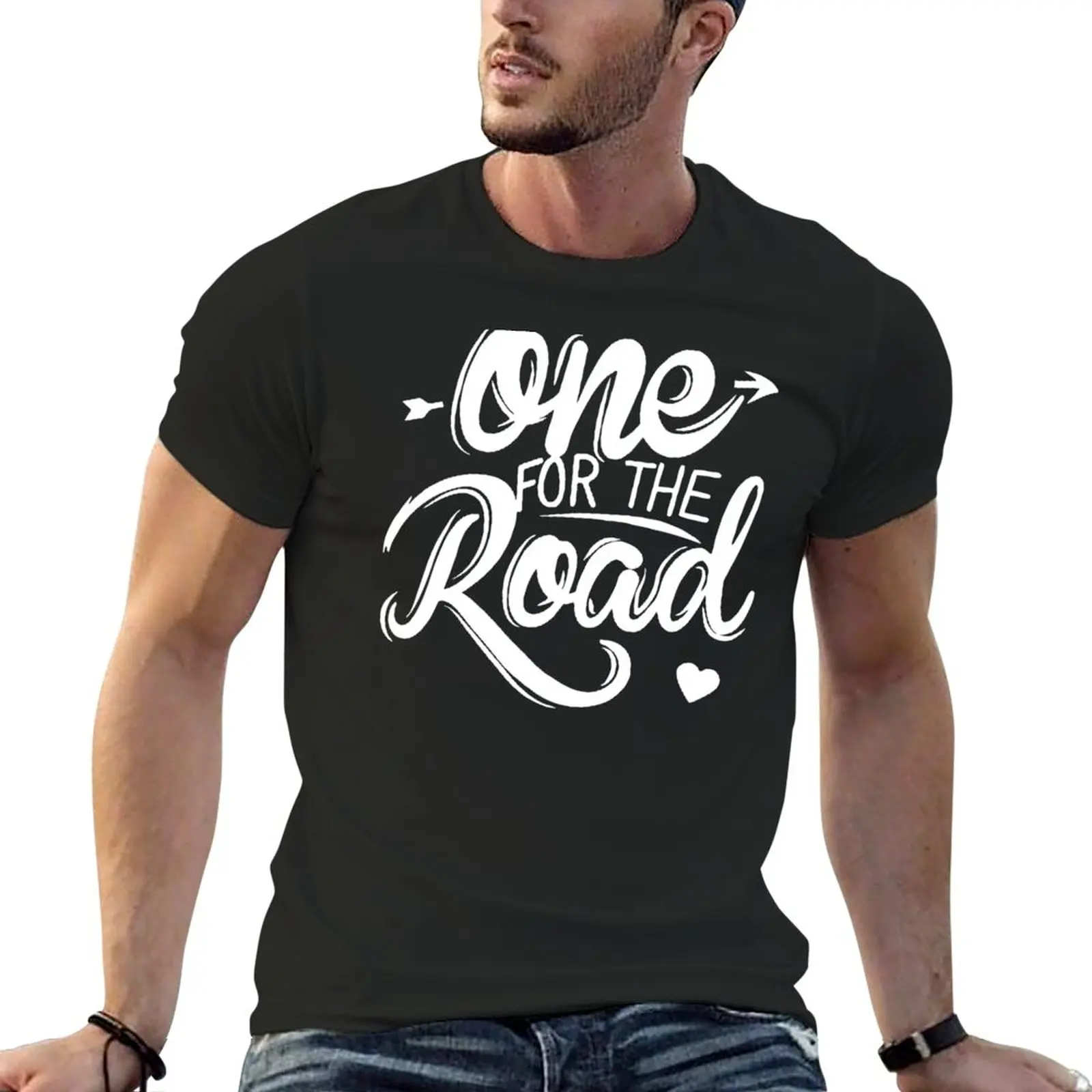 New One For The Road T-Shirt man clothes animal print shirt for boys black t-shirts for men