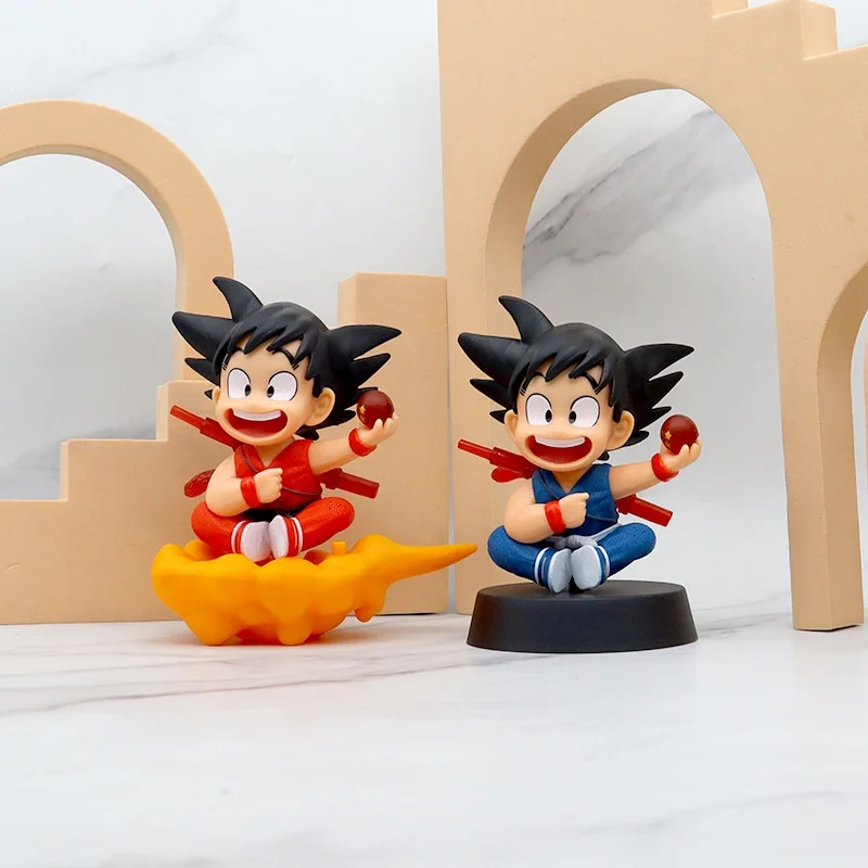 Q Version Dragon Ball Anime Character Sun Wukong Childhood Cartoon Somersault Cloud Children'S Toy Accessories Puppet Action Mod