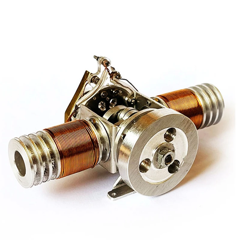 Engine (double/four/six Cylinder Horizontally Opposed Model DC Motor Assembly and Decompression Strong Magnetic Piston Motor Toy