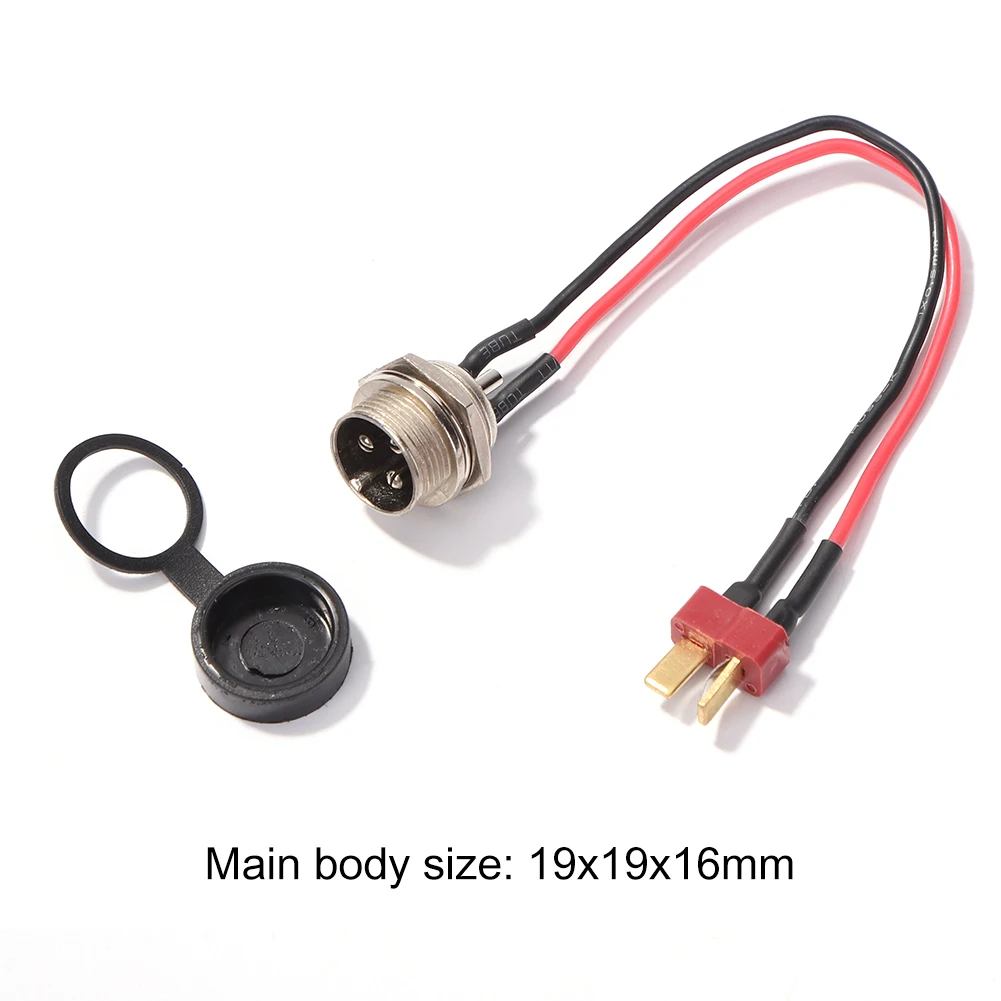 أجزاء سكوتر كهربائي لوح التزلج شاحن الطاقة T-head شحن ميناء التوصيل لقطع غيار سكوتر ركلة KUGOO M4 PRO #6