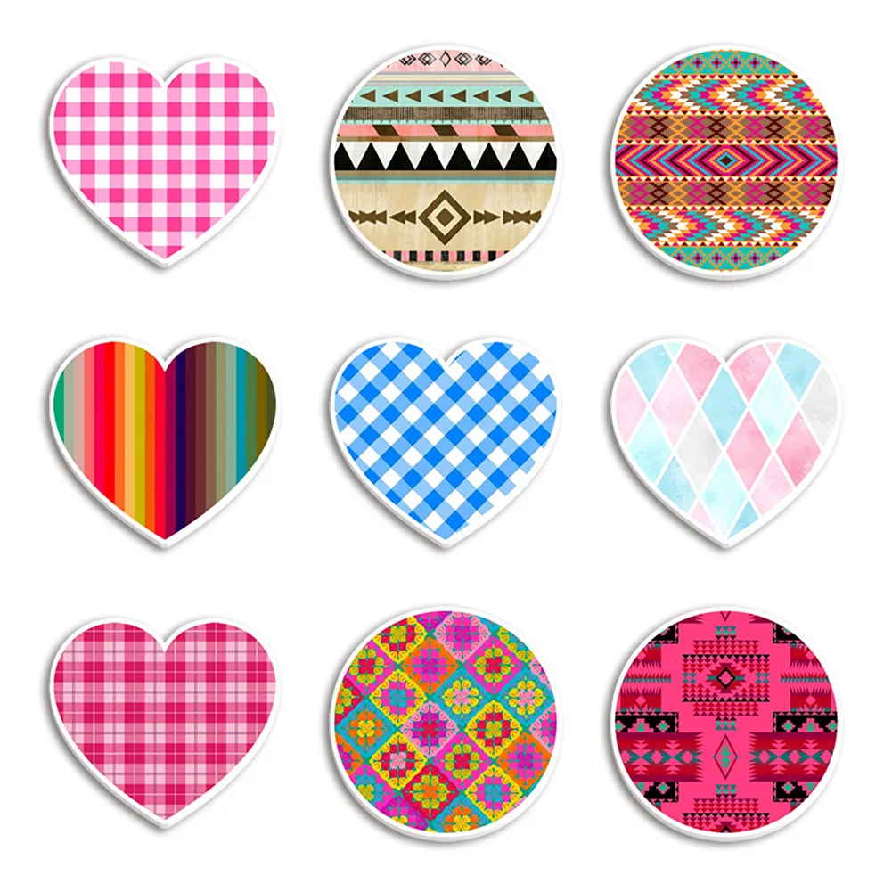 10pcs/lot Tribe West South Resin Planar Transparent Glitter Acrylic Flatback for Badge Hair Bow Keychain Decoration