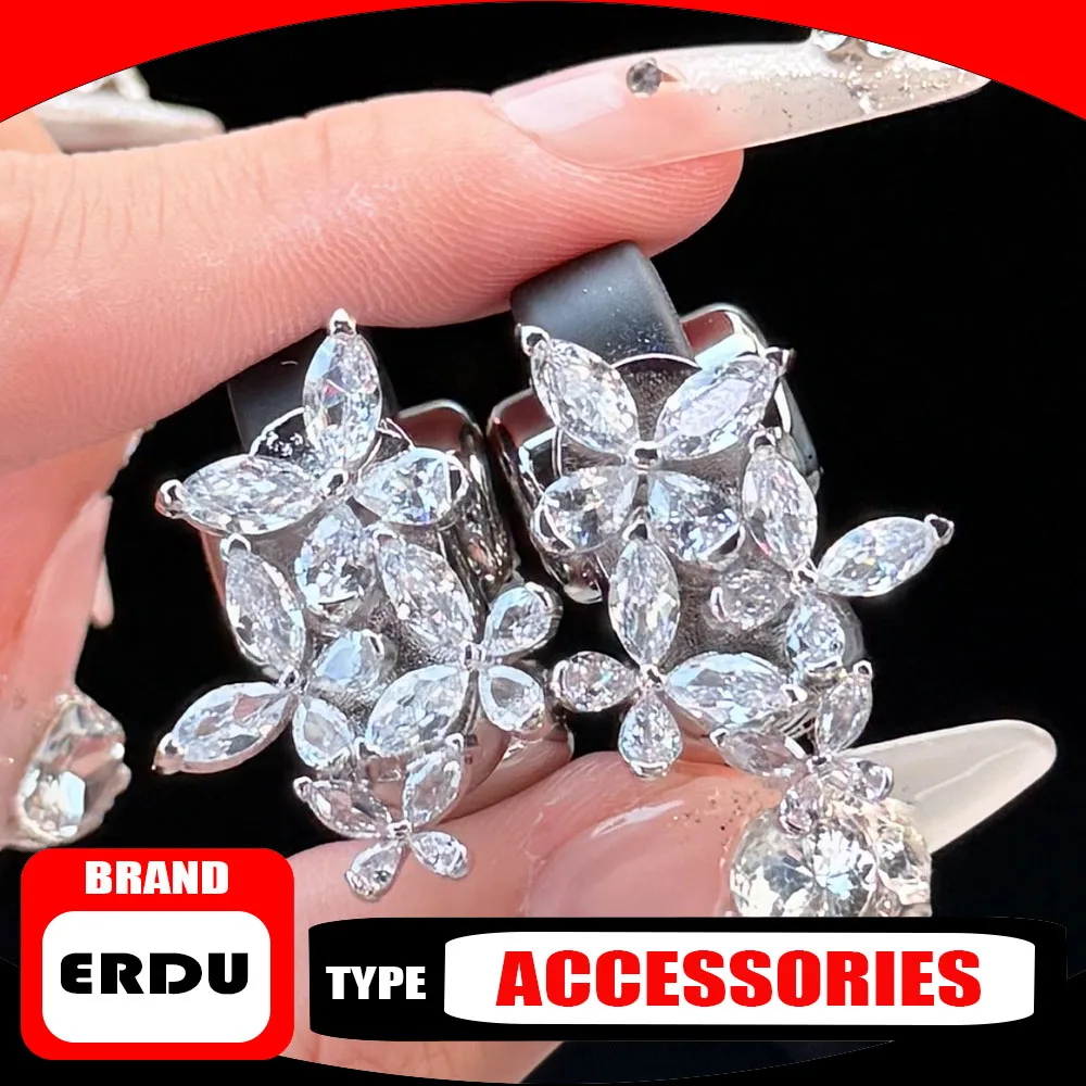 

Новые украшения для наушников ERDU, зажим для ушей, сменные аксессуары для наушников с бриллиантами, изысканный циркон, магнитный, изысканный