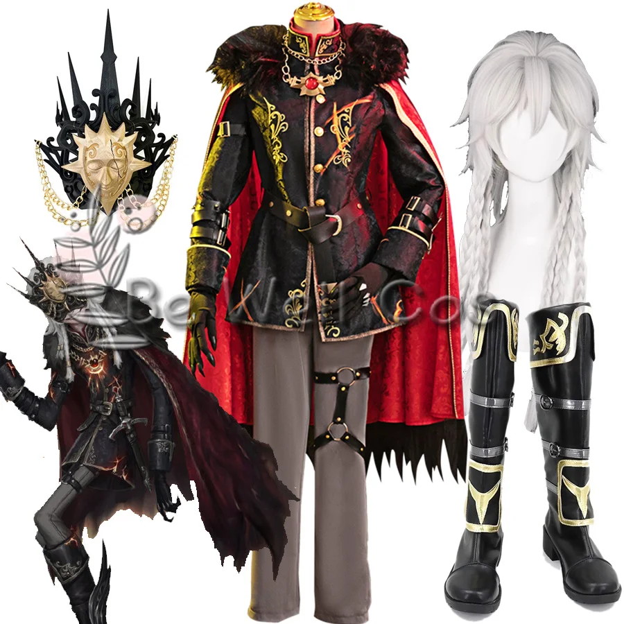 Anime Spiel Identität v Cosplay Nachtuhr Cosplay Kostüm Morgenstern Ithaqua Cosplay Männer Kostüm Perücke Schuhe für Halloween