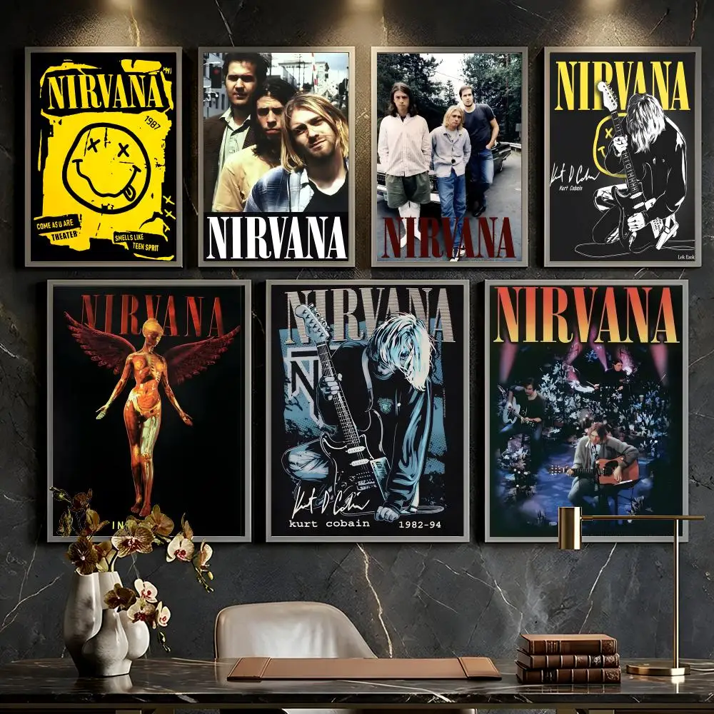 Nirvana Poster --HD-- Self-Adhesive Waterproof High-Toughness Universal Wall Decor