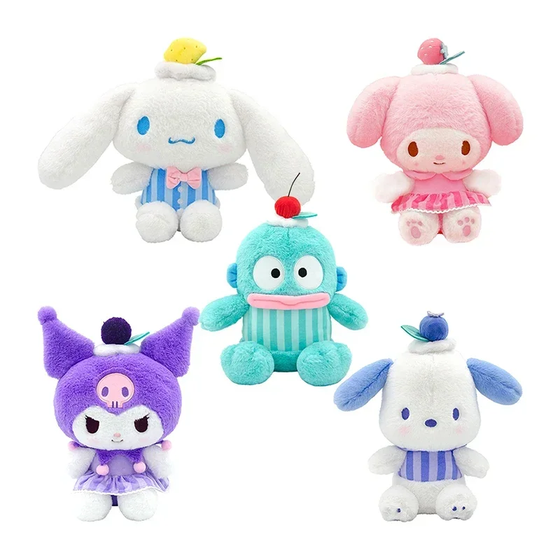 Anime Sanrio Hello Kitty Kuromi Melody Cinnamoroll Pochacco Kawaii peluche ripiene bambole festa di compleanno regalo per ragazza amica