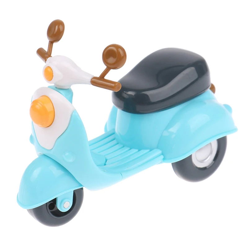 1:12 domek dla lalek miniaturowy kreskówka motocykl wózek meble Model Decor zabawka dla dzieci dziewczyna prezent