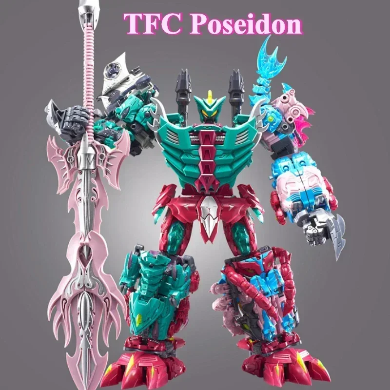 Em estoque transformação tfc poseidon P01-P06 mentarazor cyberjaw bigbite ferroshell deathclaw mil milkills 6in1 figura de ação