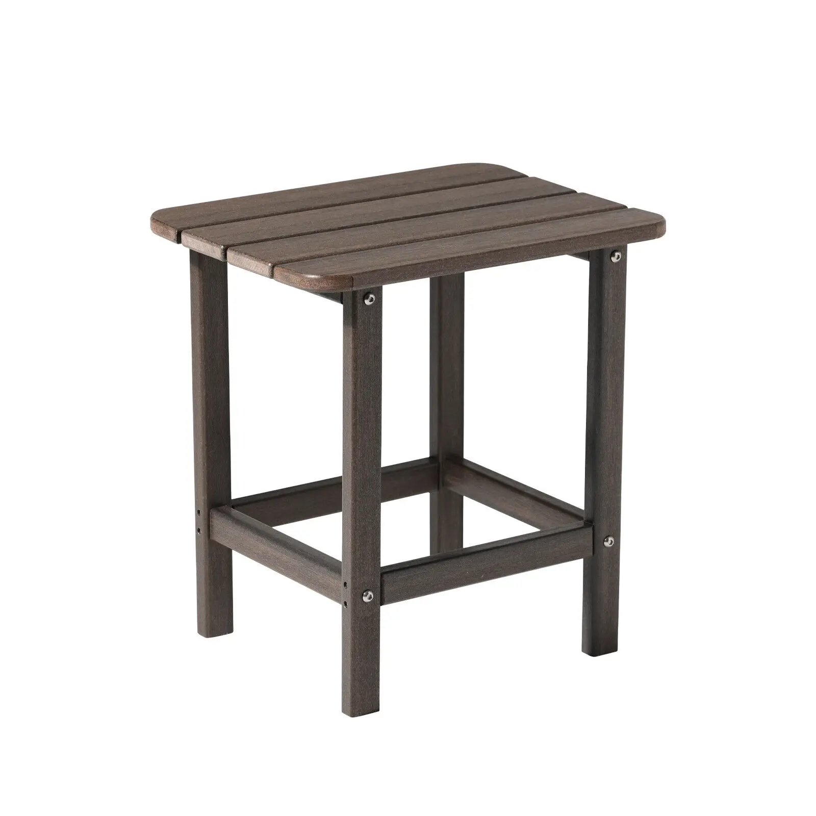 

Adirondack Side Table HDPE End Table Rectangular Outdoor for Patio Garden