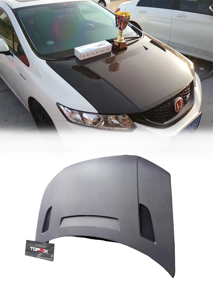 

Для Honda 9-го поколения Civic FB 4-дверный седан Т-образный вентилируемый капюшон — спортивный Т-образный вентиляционный дизайн, идеально подходит для FB Sedan