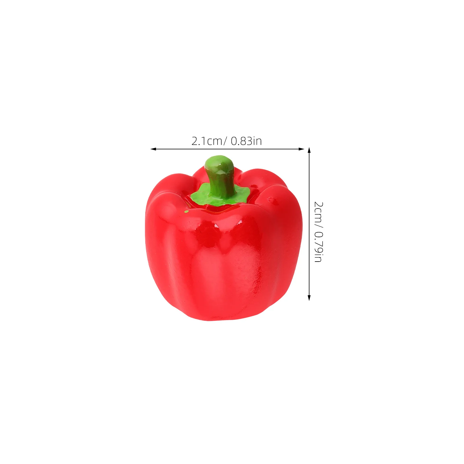 6 pezzi realistici decorazioni in resina peperoncino pepe accessori bonsai da giardino in miniatura puntelli per foto forniture per feste micro paesaggistiche