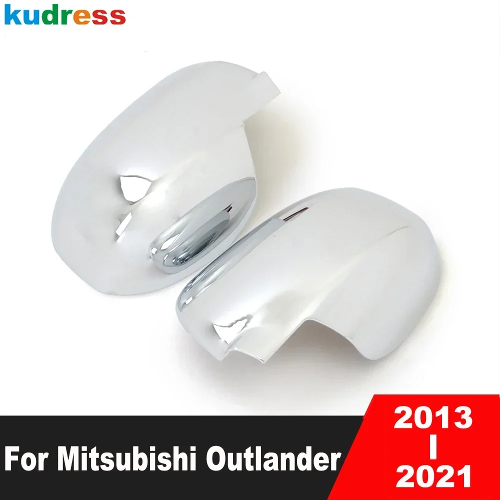 Car Accessories For Mitsubishi Outlander 2013-2018 2019 2020 2021 Chrome Rearview Mirror Cover Trim Side Wing Mirrors Cap Frame