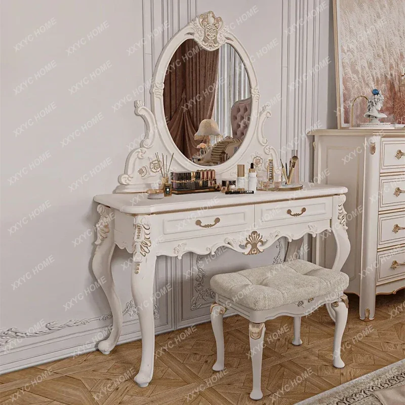 B456  solid wood  solid wood hand-carved assembly dresser bedroom makeup table