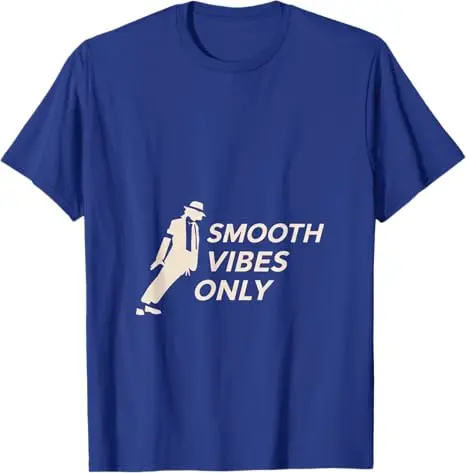 MJ-Theme - Leanin' T-Shirt Y2k Comic Dancing Graphic Saying Tee Smooth Vibes Streetwear-Kleidung Neuartiges Geschenk für Damen und Herren – Detail 6