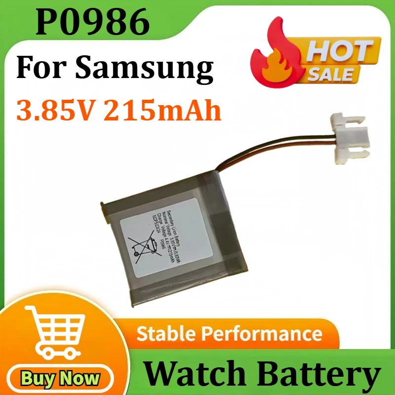 

P0986 3.85V 215mAh Battery for Samsung Smart Screen Remote Control Board RMCSPB1TP1 BP59-00150A BN59-01357 Watch Battery