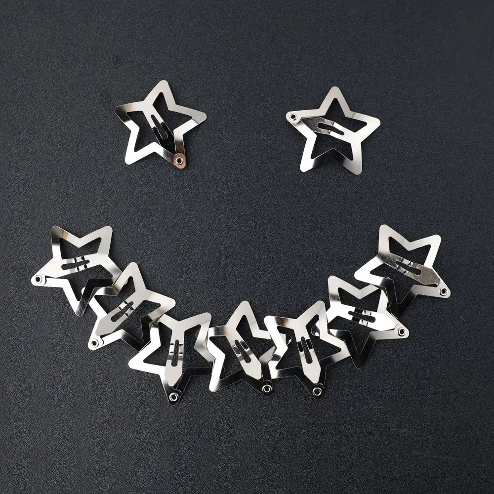 Stainless Steel Five Pointed Star High Quality Hairpin Simple Durable Design Girls Daily Accessories Sold Wholesale