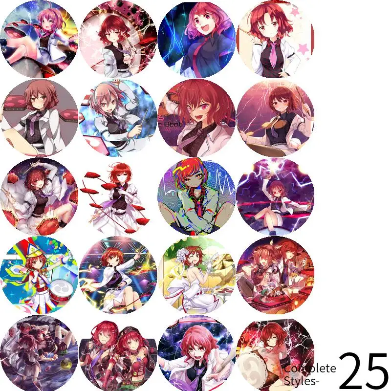 Horikawa Raiko Touhou لعبة أنيمي شخصية شارة بروش مرساة الأجهزة الطرفية دبوس هدية لصديق الطرفية تخصيص المعادن