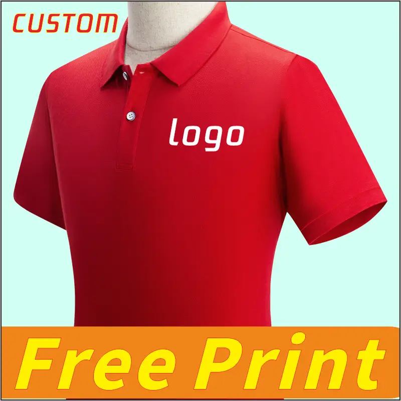 Polo Shirt, Short Sleeved Shirt, Custom Logo, Summer T-Shirt, Printed Logo, Embroidered Logo, Men's and Women's Clothing, Person - Image 9