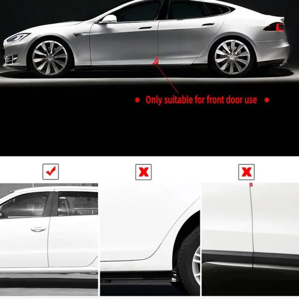 

4PCS New Silicone Car Door Corner Covers Anti-Scratch Black Auto Car Door Bumper Anti Collision Auto Care Car Exterior Parts