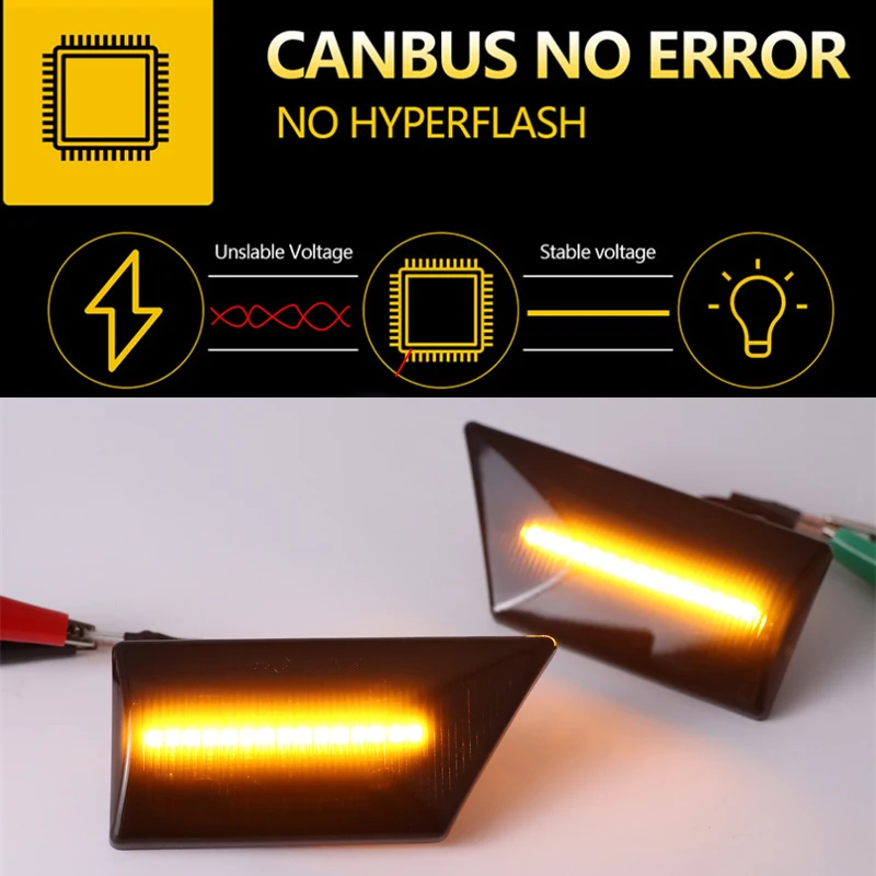 Car Led Dynamic Turn Signal Light For Opel Vectra C 2002-2008 Signum 2003-2008 Side Marker Fender Lights Blinker Indicator Lamp