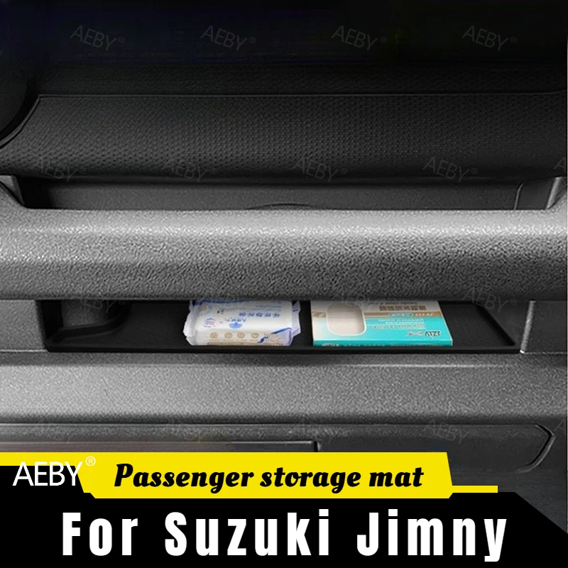 

For Suzuki Jimny 2019-2026 Passenger side glove box storage box,Co pilot storage box,silicone storage mat,interior accessories