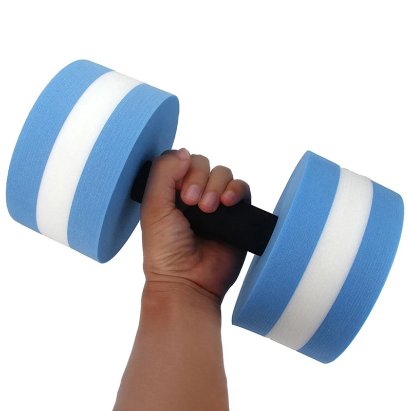 Floating Swim Gym Dumbbell Water Weight Aerobics Fitness Pool Water Swimming Aqua Exercise Barbell EVA Foam Aquatics Dumbbell