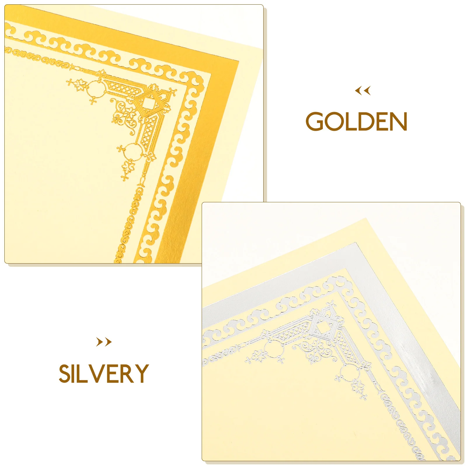 

8 Sheets Blank Certificate Paper Diploma Paper for School Office Student Award Honor Certificate Printing Blank Certificates