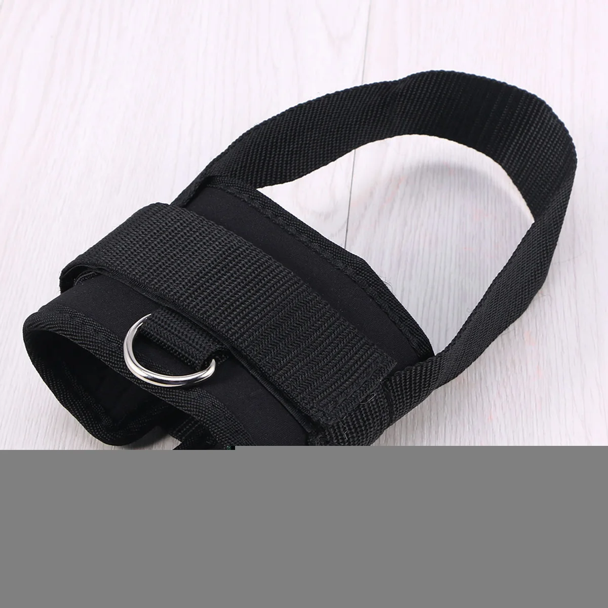 

2Pcs Adjustable Ankle Straps Black SBR 9x3 8cm Fitness Exercise Band Cable Machine Cuffs Leg Extensions Workouts