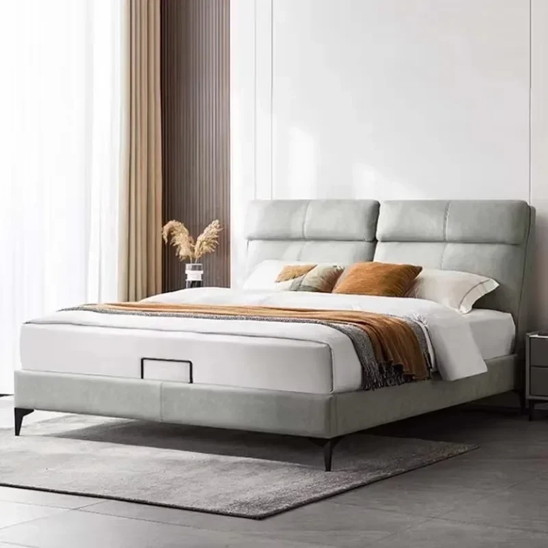 Double Queen Platform Bed Elegant Pretty Unique Modern Luxury King Bed Frame Modern Trendy Lazy Designer Beliche Salon Furniture